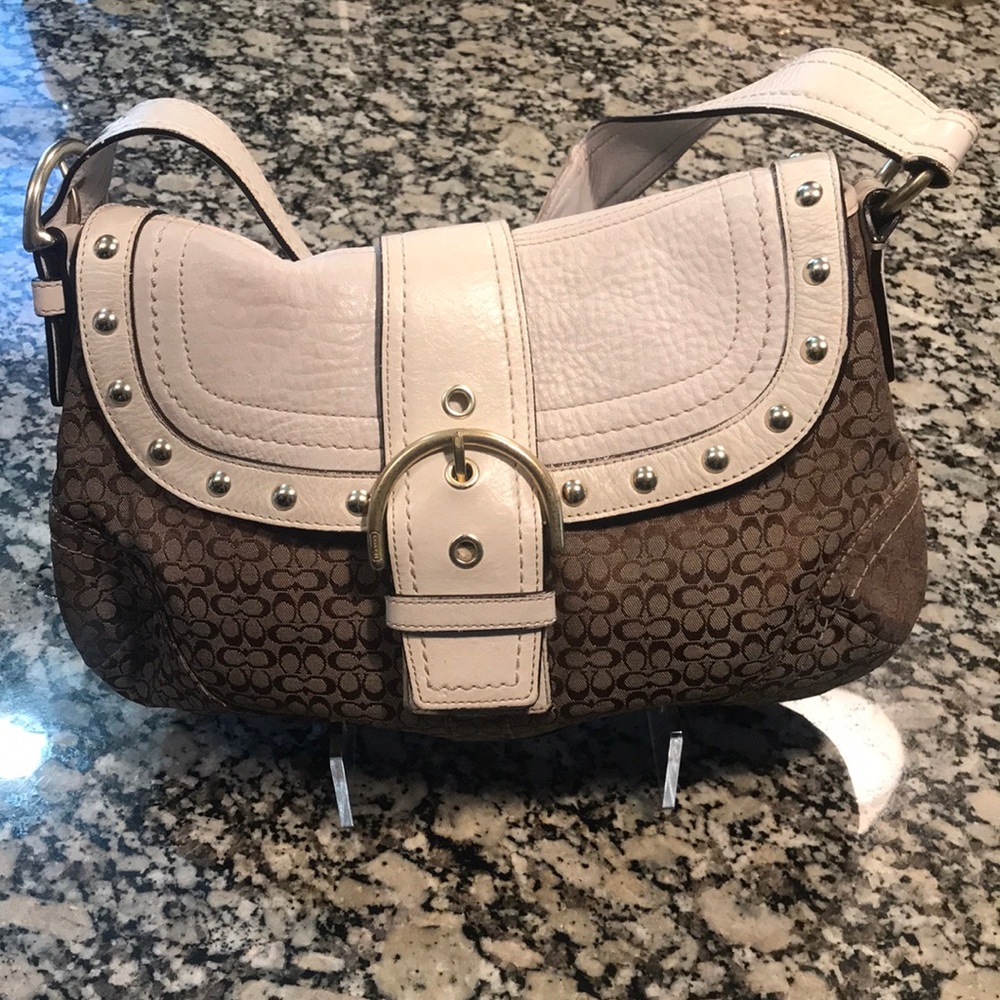 Classic Coach signature hand bag